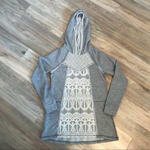 Maurices Top w/ Lace & Hoodie✨Size Small